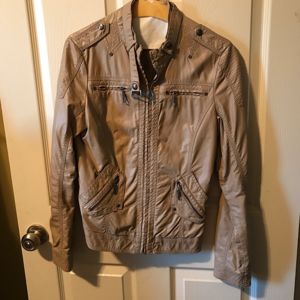 EUC Faux Leather Moto Jacket
